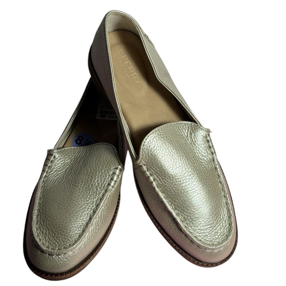 Sperry Rose Gold  Loafer with Textured Finish